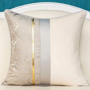 Luxury Home | Velvet Jacquard Chevron Pillow Cover